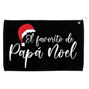 El Favorito De Papá Noel Santa ClausS Favorite Christmas Gift Grommeted Golf Towel