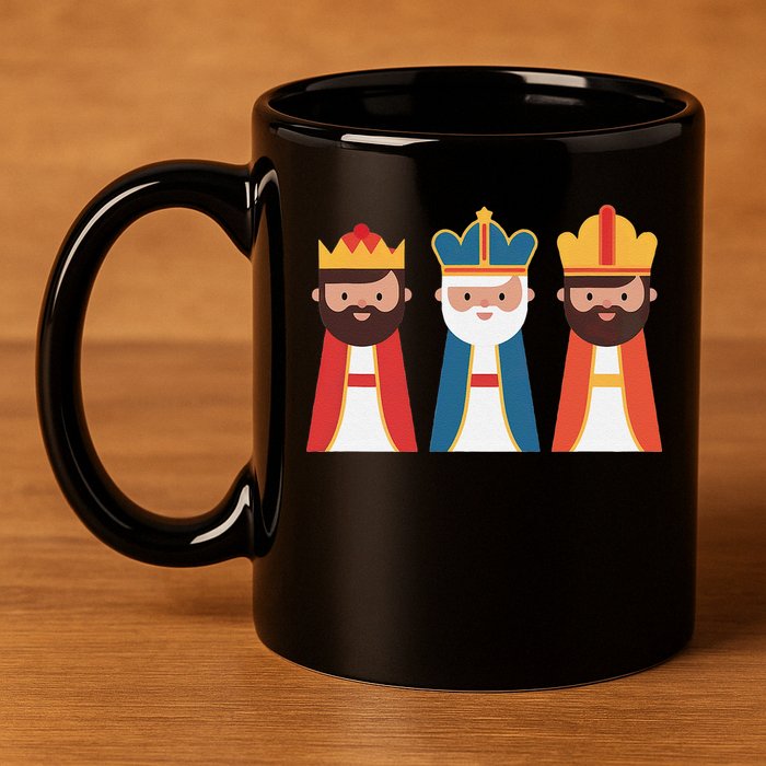 Epiphany Feliz Dia De Reyes Three Wise Happy Holy Kings 11oz C Handle Ceramic Mug