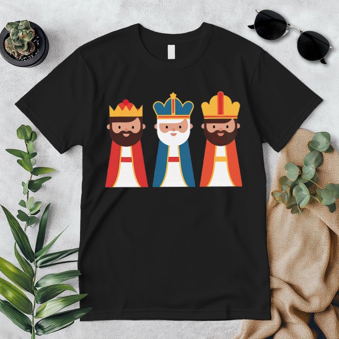 Epiphany Feliz Dia De Reyes Three Wise Happy Holy Kings Premium T-Shirt