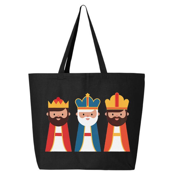 Epiphany Feliz Dia De Reyes Three Wise Happy Holy Kings 25L Jumbo Tote