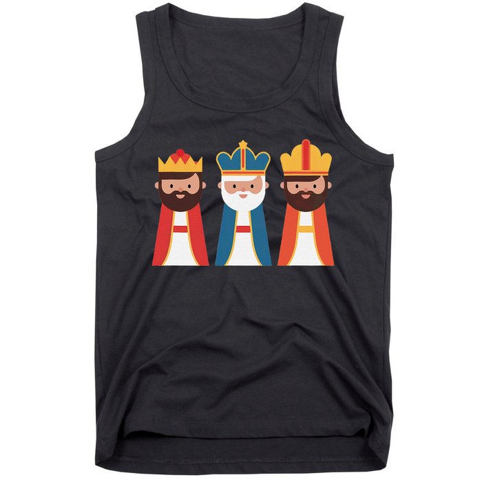 Epiphany Feliz Dia De Reyes Three Wise Happy Holy Kings Tank Top