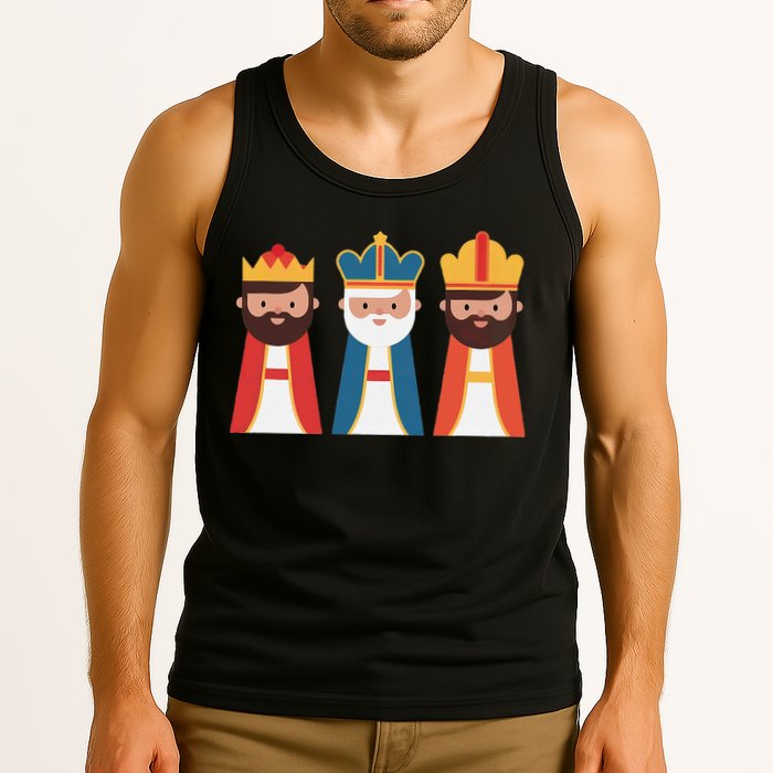 Epiphany Feliz Dia De Reyes Three Wise Happy Holy Kings Tank Top