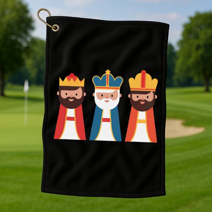 Epiphany Feliz Dia De Reyes Three Wise Happy Holy Kings Golf Towel