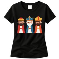 Epiphany Feliz Dia De Reyes Three Wise Happy Holy Kings Womens T-Shirt