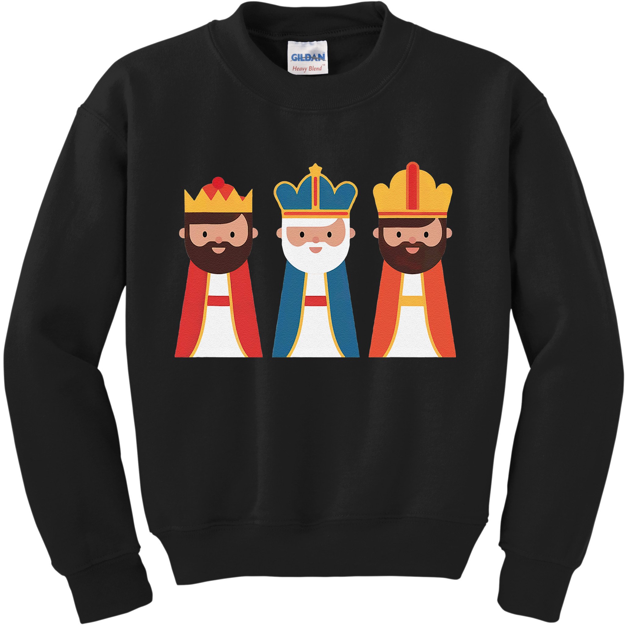 Epiphany Feliz Dia De Reyes Three Wise Happy Holy Kings Kids Sweatshirt