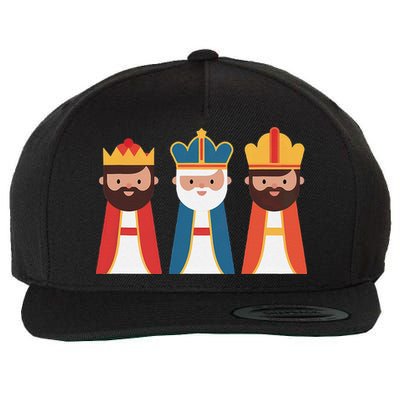 Epiphany Feliz Dia De Reyes Three Wise Happy Holy Kings Wool Snapback Cap