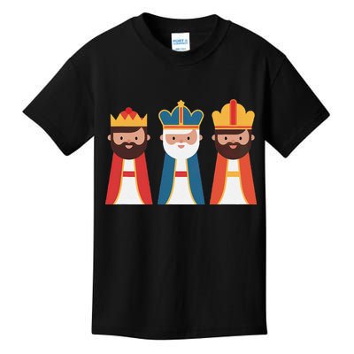 Epiphany Feliz Dia De Reyes Three Wise Happy Holy Kings Kids T-Shirt