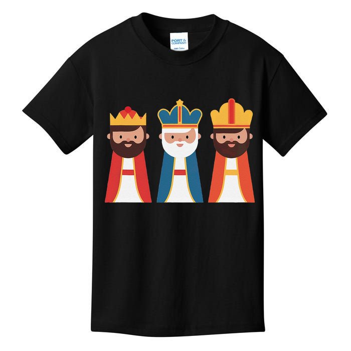 Epiphany Feliz Dia De Reyes Three Wise Happy Holy Kings Kids T-Shirt