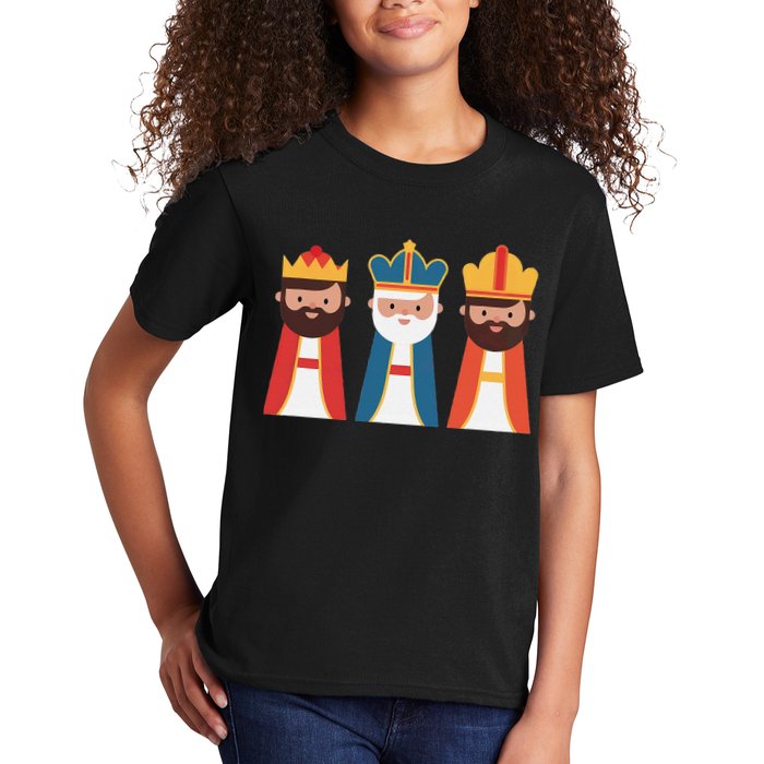 Epiphany Feliz Dia De Reyes Three Wise Happy Holy Kings Kids T-Shirt