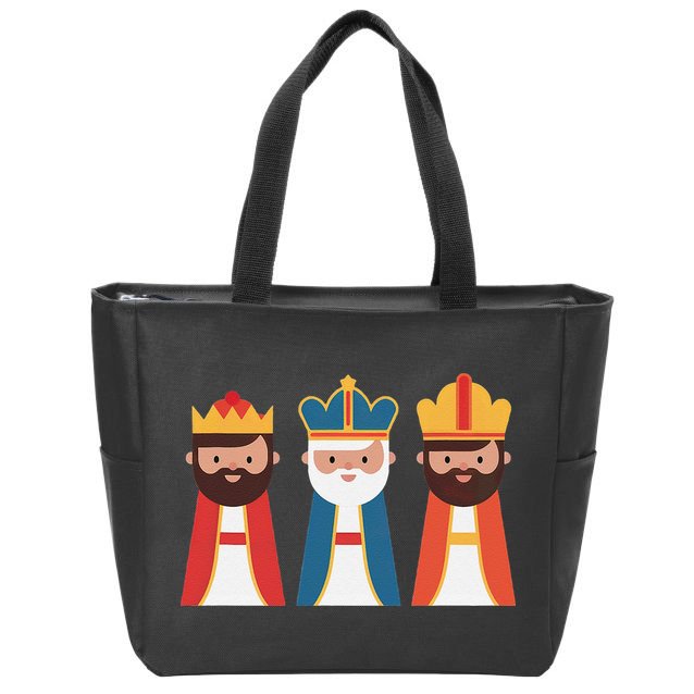 Epiphany Feliz Dia De Reyes Three Wise Happy Holy Kings Zip Tote Bag