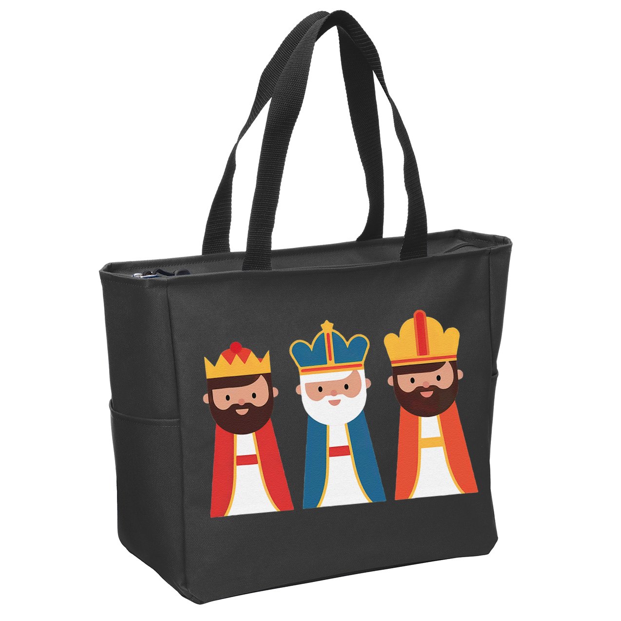 Epiphany Feliz Dia De Reyes Three Wise Happy Holy Kings Zip Tote Bag