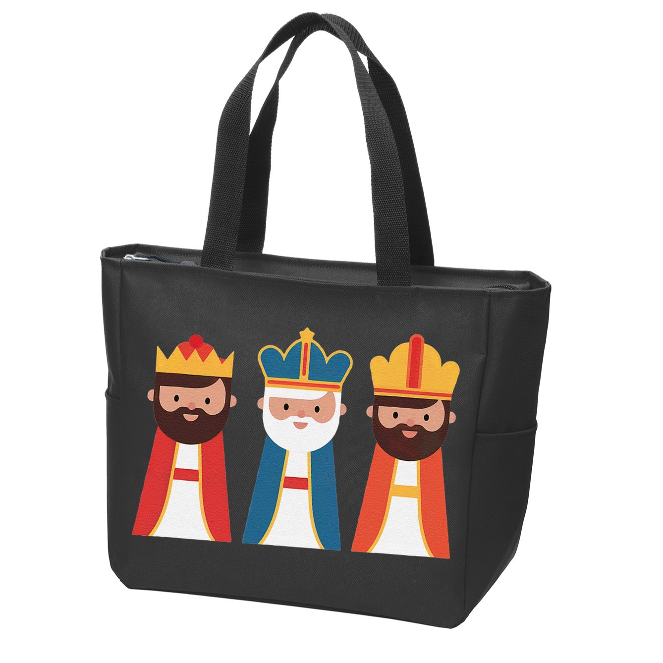 Epiphany Feliz Dia De Reyes Three Wise Happy Holy Kings Zip Tote Bag