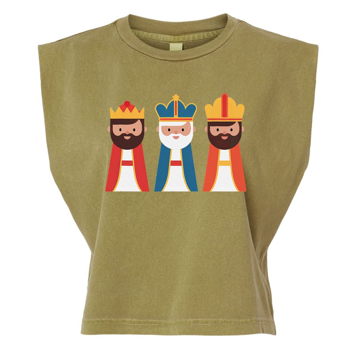 Epiphany Feliz Dia De Reyes Three Wise Happy Holy Kings Garment-Dyed Women's Muscle Tee