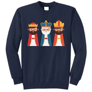 Epiphany Feliz Dia De Reyes Three Wise Happy Holy Kings Tall Sweatshirt