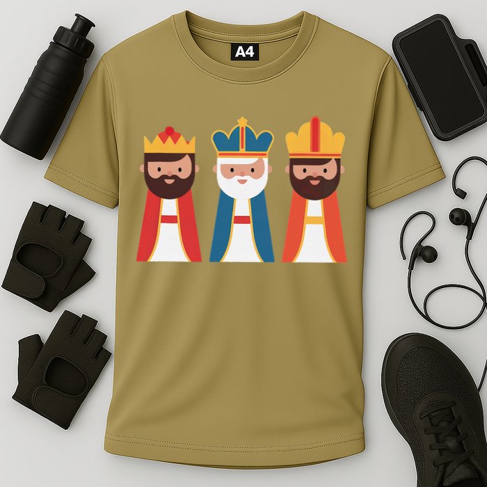 Epiphany Feliz Dia De Reyes Three Wise Happy Holy Kings Cooling Performance Crew T-Shirt