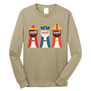 Epiphany Feliz Dia De Reyes Three Wise Happy Holy Kings Long Sleeve Shirt