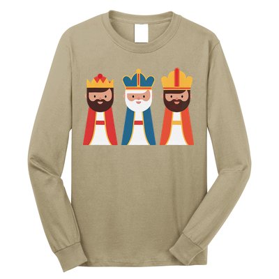 Epiphany Feliz Dia De Reyes Three Wise Happy Holy Kings Long Sleeve Shirt
