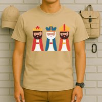 Epiphany Feliz Dia De Reyes Three Wise Happy Holy Kings T-Shirt