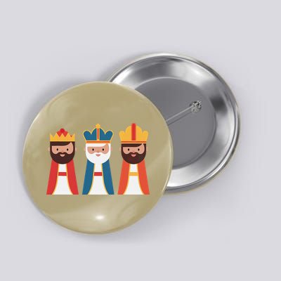 Epiphany Feliz Dia De Reyes Three Wise Happy Holy Kings Button