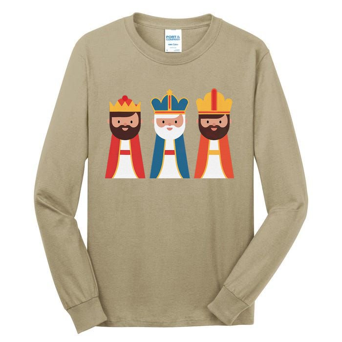 Epiphany Feliz Dia De Reyes Three Wise Happy Holy Kings Tall Long Sleeve T-Shirt