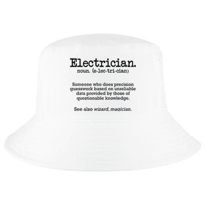 Electrician Funny Dictionary Definition Cool Comfort Performance Bucket Hat