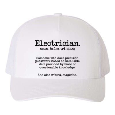 Electrician Funny Dictionary Definition Yupoong Adult 5-Panel Trucker Hat