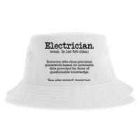 Electrician Funny Dictionary Definition Sustainable Bucket Hat