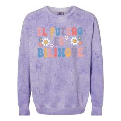 El Futuro Es Bilingue Colorblast Crewneck Sweatshirt