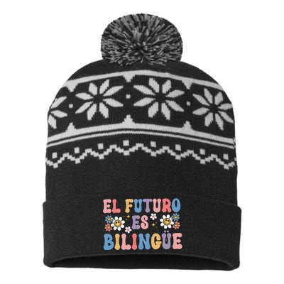 El Futuro Es Bilingue USA-Made Snowflake Beanie