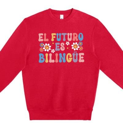 El Futuro Es Bilingue Premium Crewneck Sweatshirt