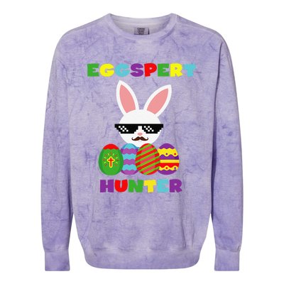 Easter Funny Egg Hunter Costume Gifts For Colorblast Crewneck Sweatshirt