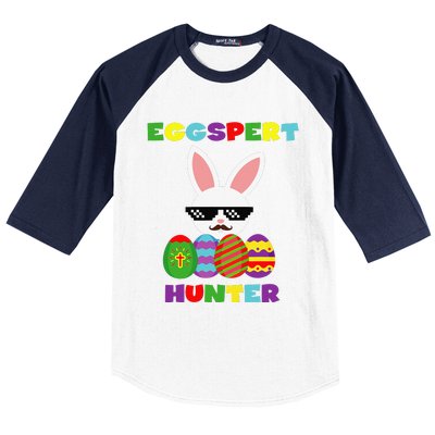 Easter Funny Egg Hunter Costume Gifts For Baseball Sleeve Shirt