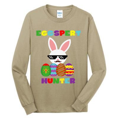 Easter Funny Egg Hunter Costume Gifts For Tall Long Sleeve T-Shirt