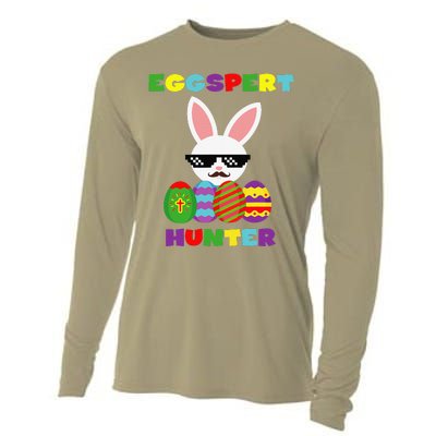 Easter Funny Egg Hunter Costume Gifts For Cooling Performance Long Sleeve Crew