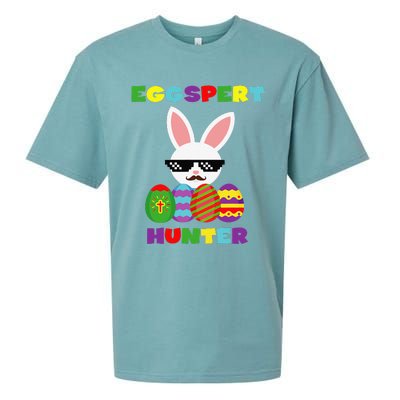 Easter Funny Egg Hunter Costume Gifts For Sueded Cloud Jersey T-Shirt