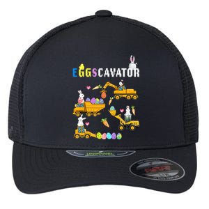 EggsCavator Funny Easter Egg Hunt Flexfit Unipanel Trucker Cap