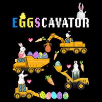 EggsCavator Funny Easter Egg Hunt City Backpack