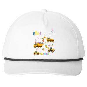 EggsCavator Funny Easter Egg Hunt Snapback Five-Panel Rope Hat