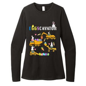 EggsCavator Funny Easter Egg Hunt Womens CVC Long Sleeve Shirt