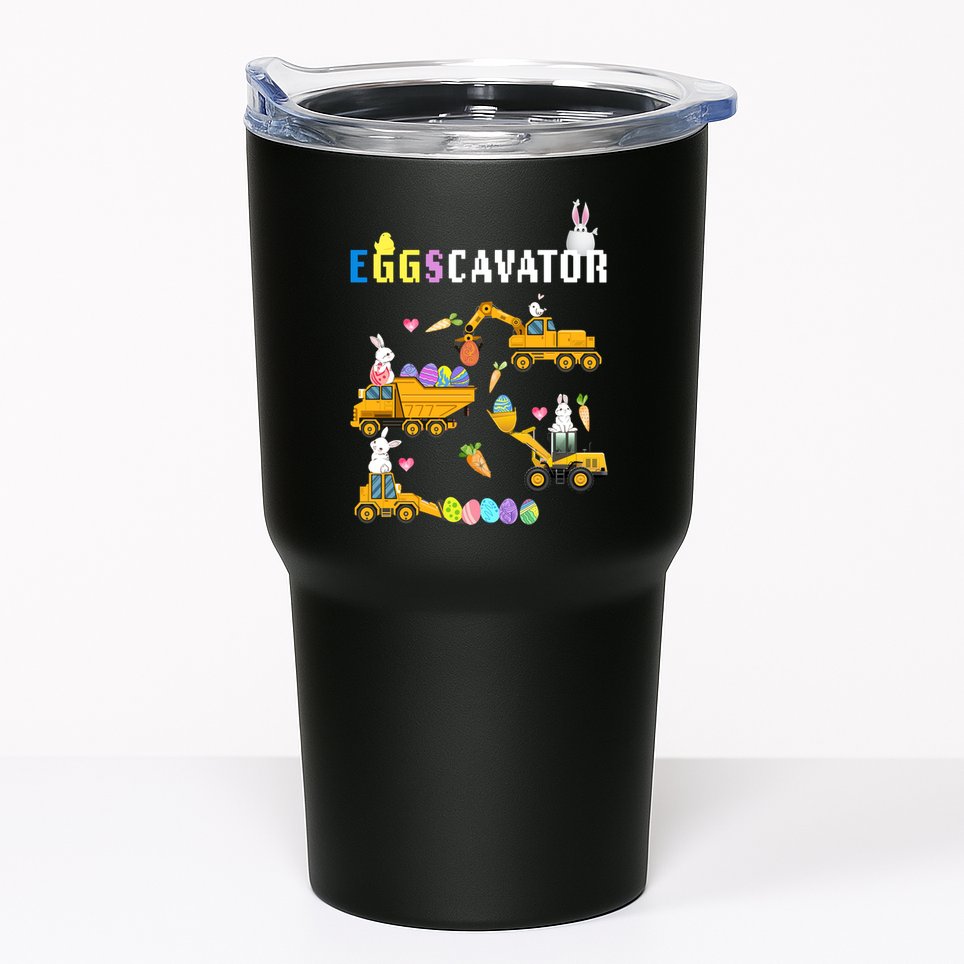 EggsCavator Funny Easter Egg Hunt Tumbler