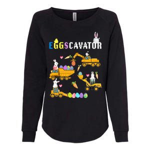 EggsCavator Funny Easter Egg Hunt Womens California Wash Sweatshirt