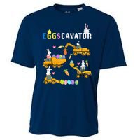 EggsCavator Funny Easter Egg Hunt Cooling Performance Crew T-Shirt