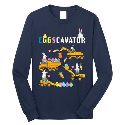 EggsCavator Funny Easter Egg Hunt Long Sleeve Shirt