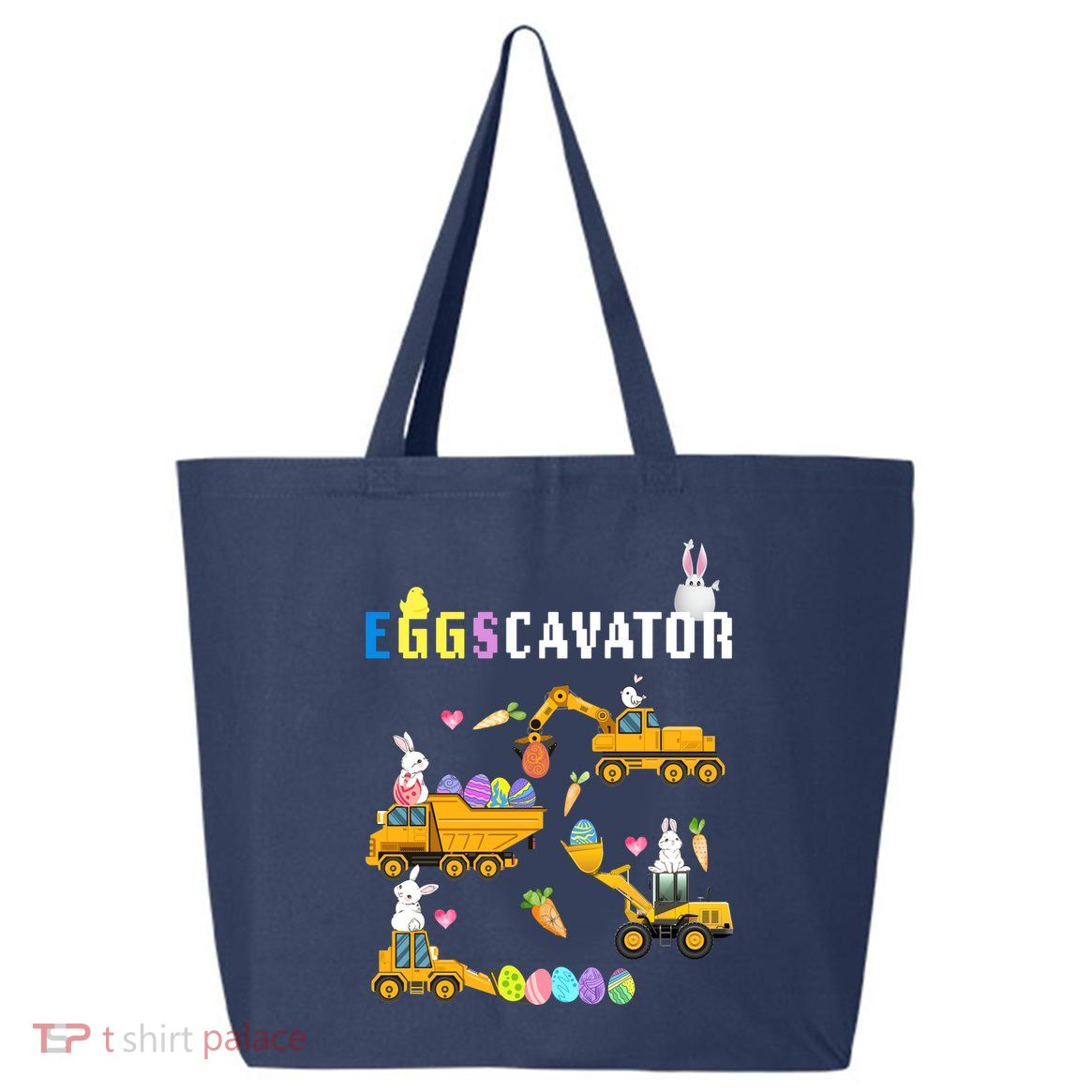 EggsCavator Funny Easter Egg Hunt 25L Jumbo Tote