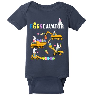 EggsCavator Funny Easter Egg Hunt Baby Bodysuit