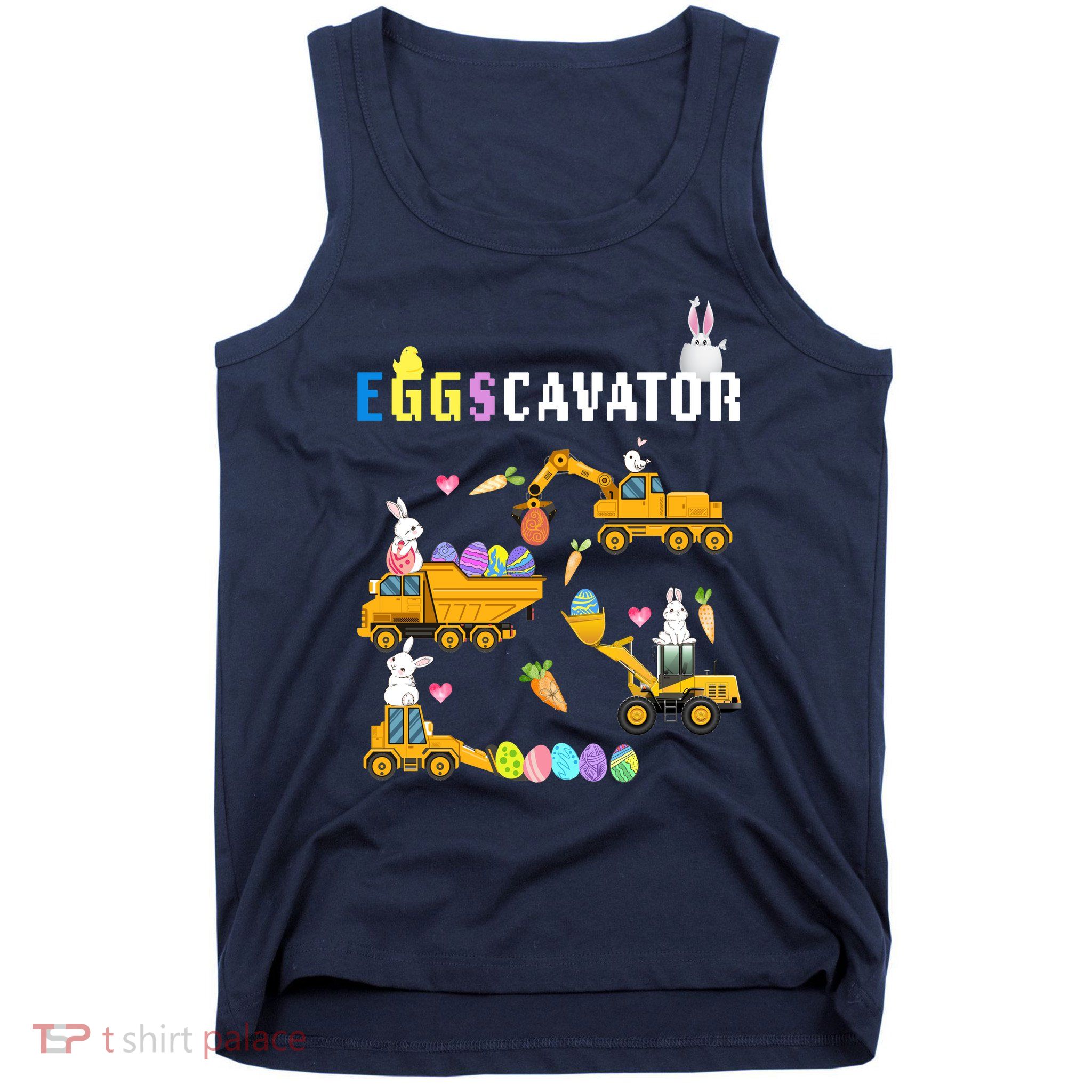EggsCavator Funny Easter Egg Hunt Tank Top