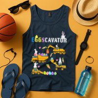 EggsCavator Funny Easter Egg Hunt Tank Top
