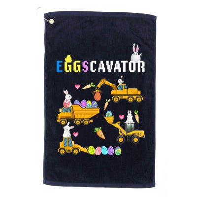 EggsCavator Funny Easter Egg Hunt Golf Towel