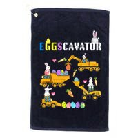 EggsCavator Funny Easter Egg Hunt Golf Towel