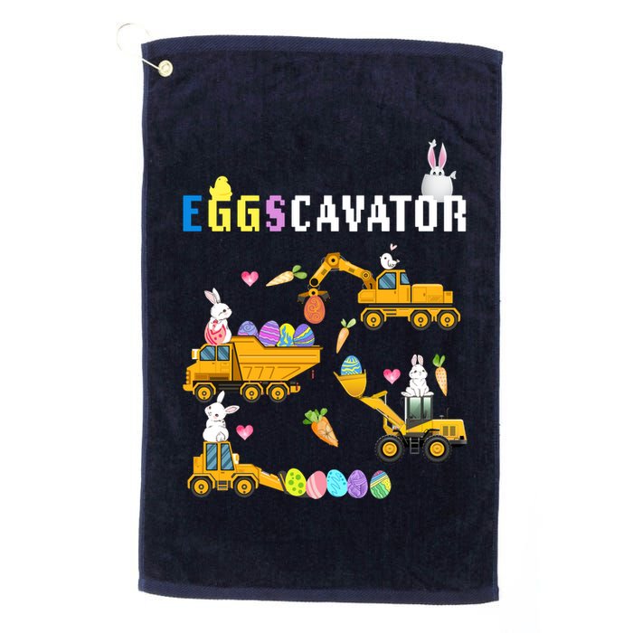 EggsCavator Funny Easter Egg Hunt Golf Towel